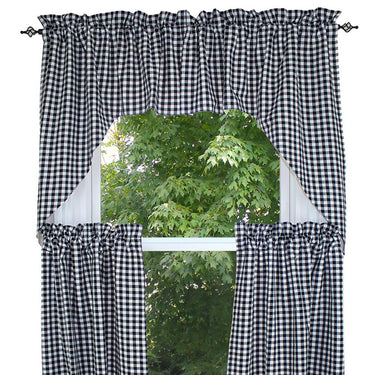 Heritage House Check - Black & Cream Tiers T3640011 - The Fox Decor